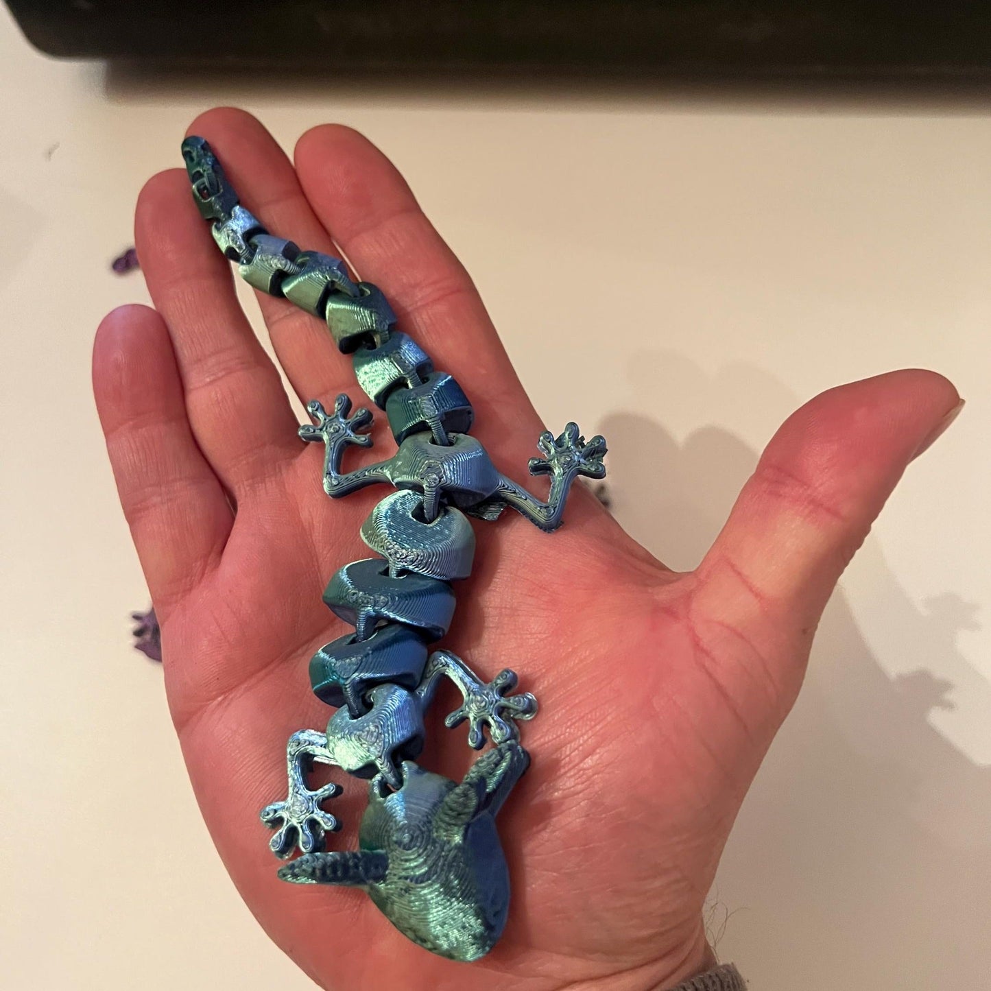 Cute Axolotl Moving Plastic Fidget Toy Articulated