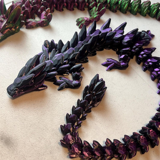 Huge Dragon Plastic Fidget Toy Articulated Over 25 INCHES!!