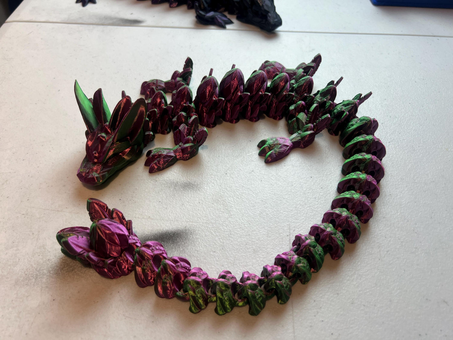 Huge Dragon Plastic Fidget Toy Articulated Over 25 INCHES!!