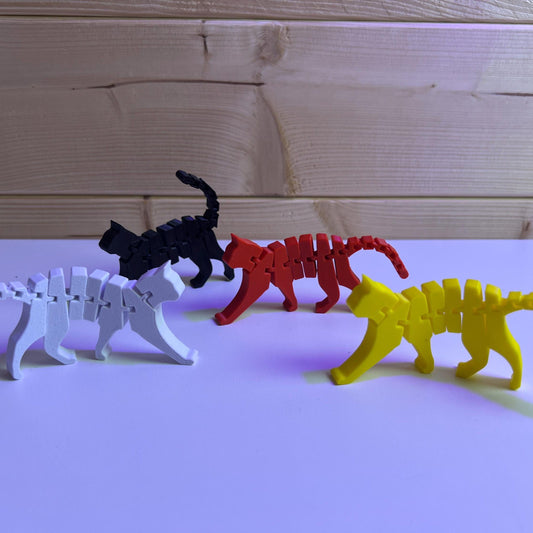 Cute Cat Plastic Flexi Fidget Toy Articulated