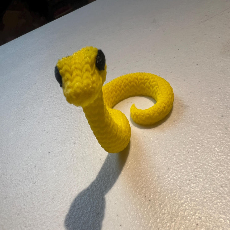 Cute Baby Snake Knitted Wool-Looking Plastic Snake Reptile