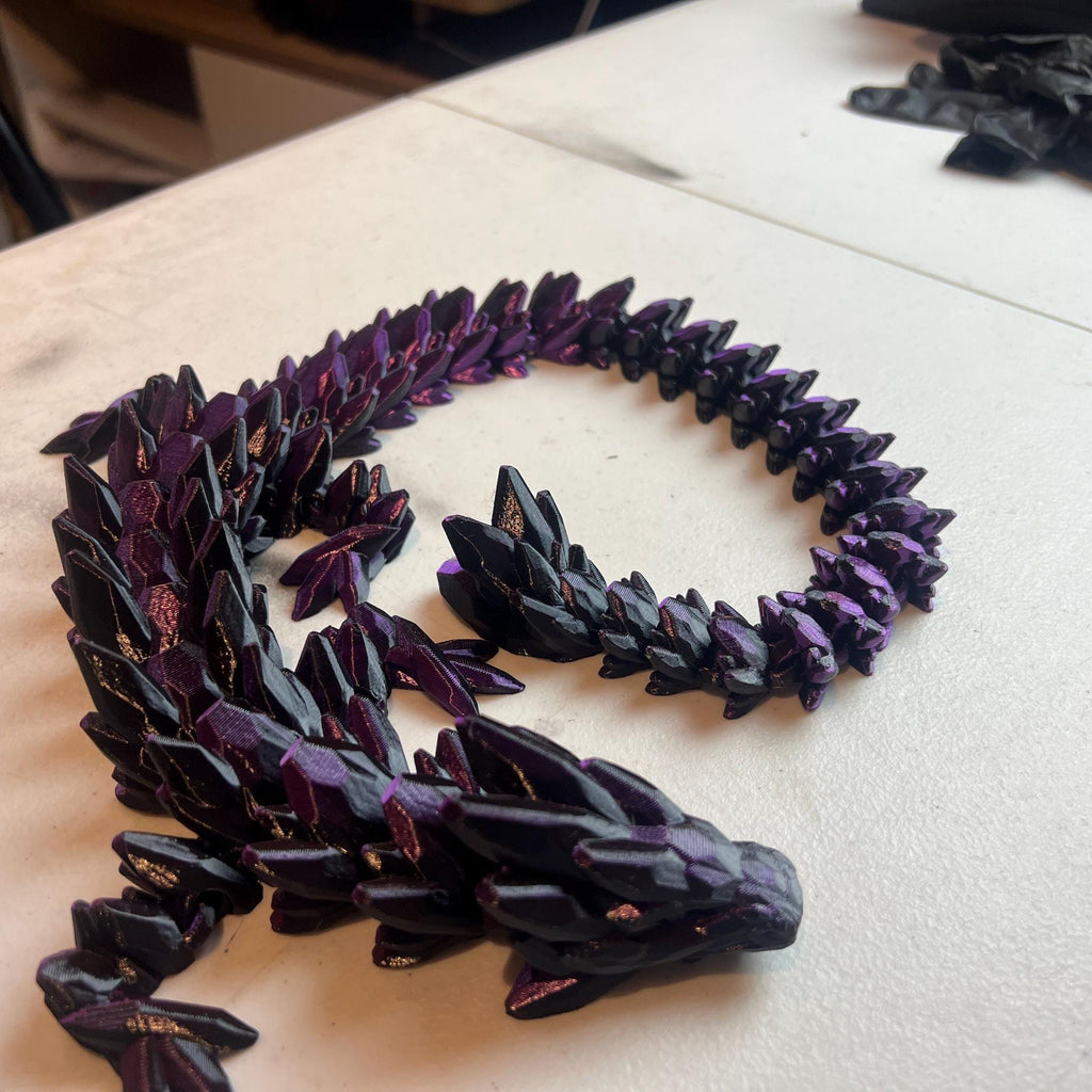 Huge Dragon Plastic Fidget Toy Articulated Over 25 INCHES!!