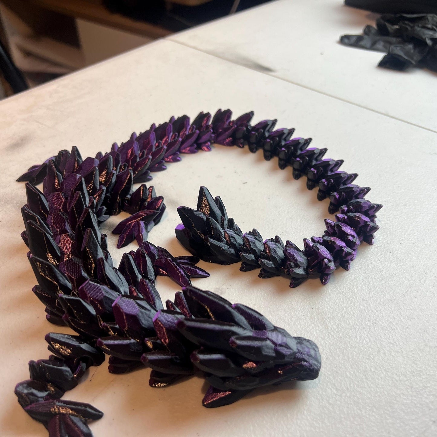 Huge Dragon Plastic Fidget Toy Articulated Over 25 INCHES!!