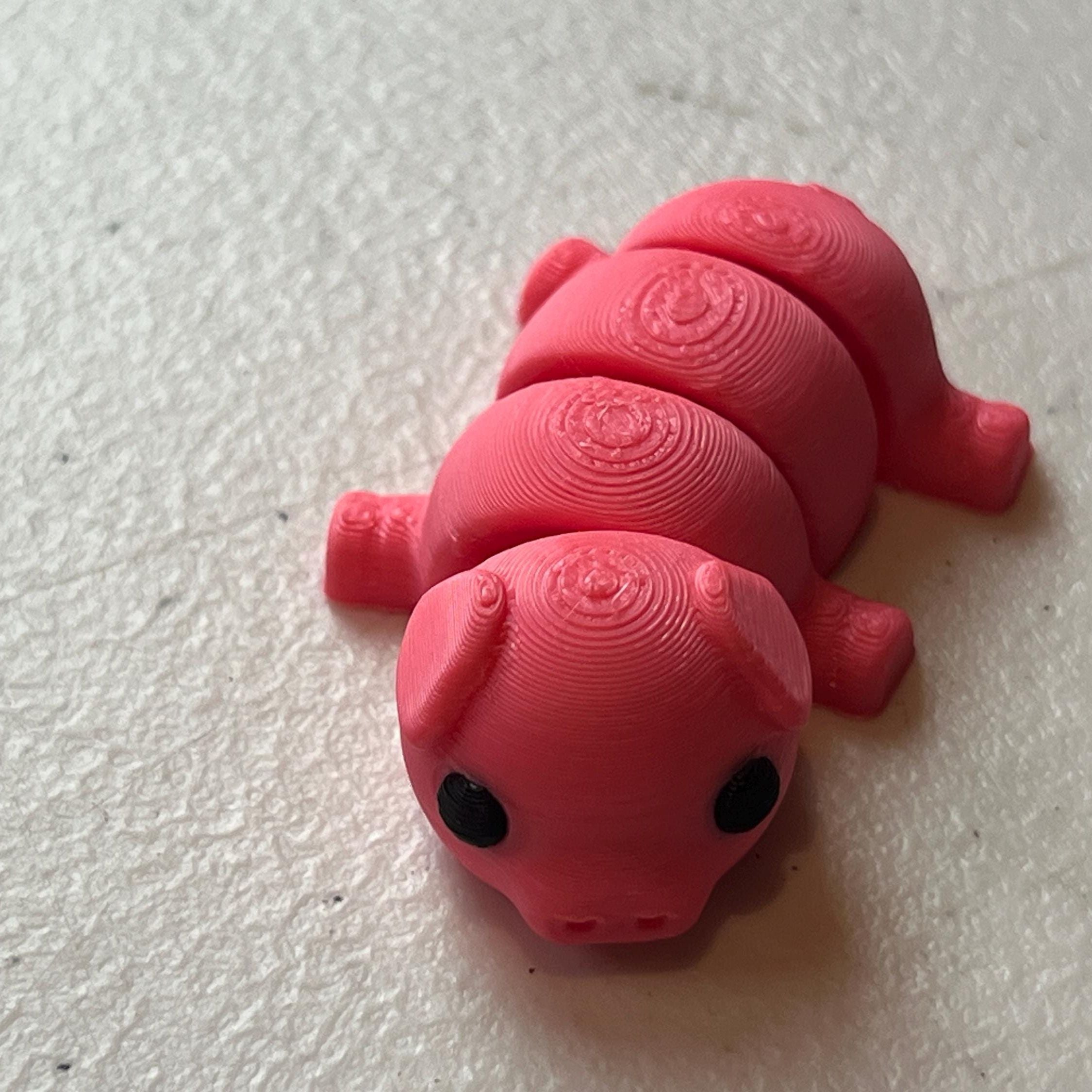 Cute Baby Pig Piglet Plastic Fidget Toy Articulated