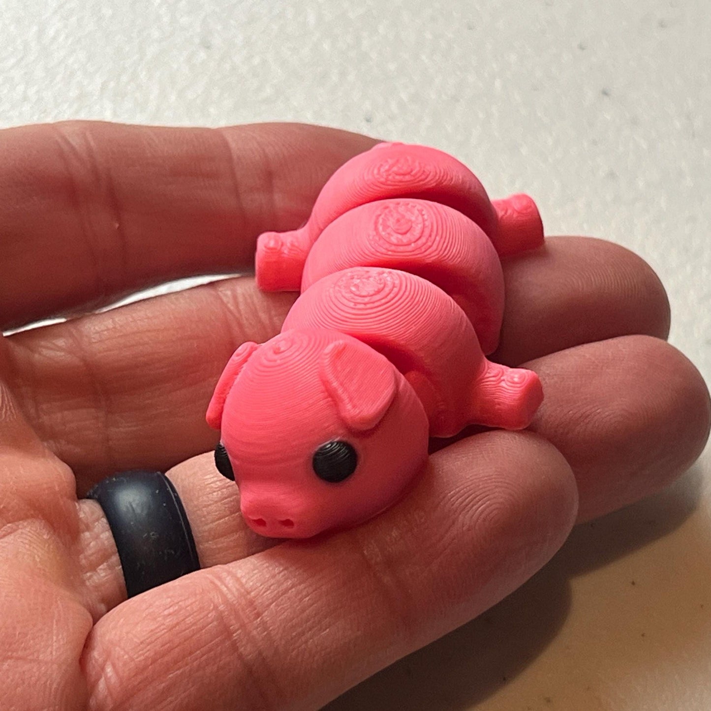 Cute Baby Pig Piglet Plastic Fidget Toy Articulated