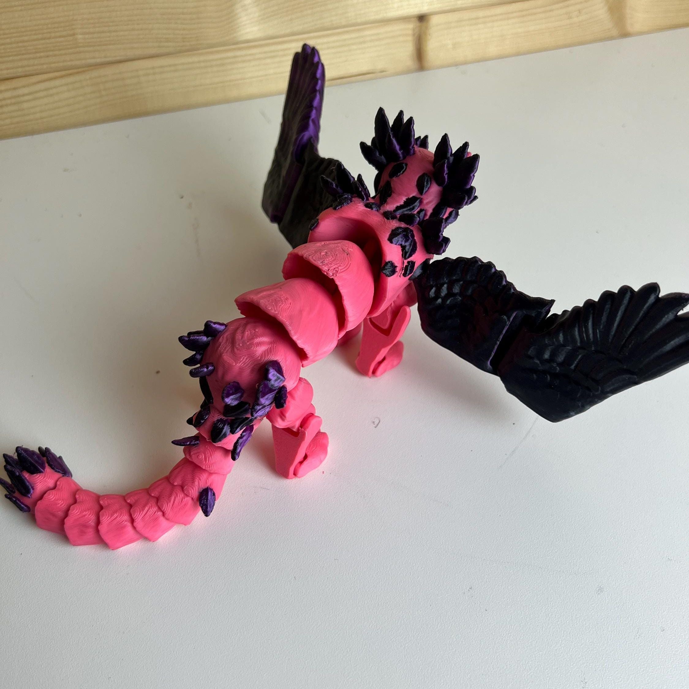 Winged Cat Toy, Fidget Gryphon, Large Feline Desk Gadget