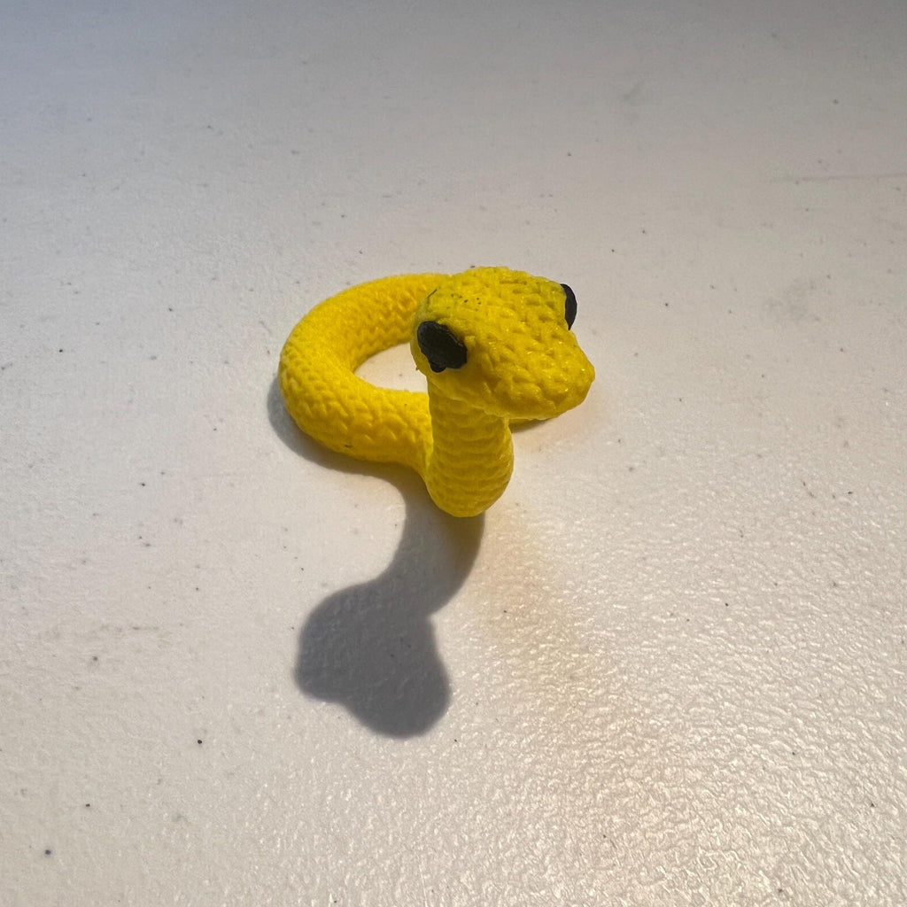 Cute Baby Snake Knitted Wool-Looking Plastic Snake Reptile