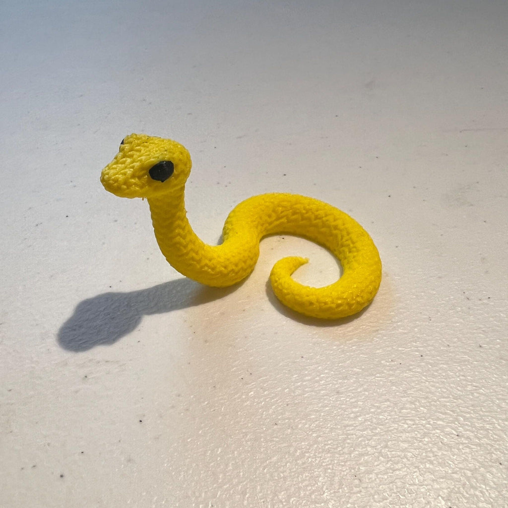 Cute Baby Snake Knitted Wool-Looking Plastic Snake Reptile
