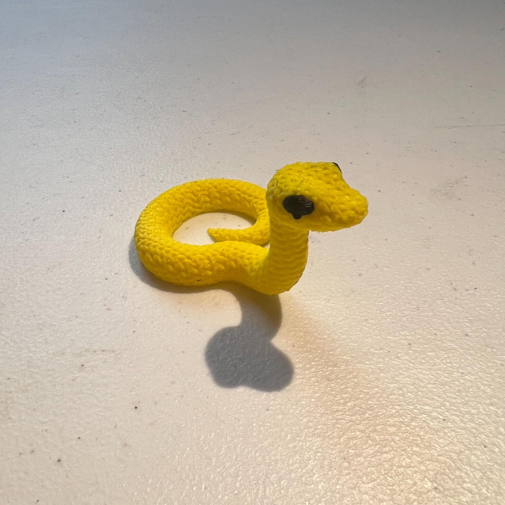 Cute Baby Snake Knitted Wool-Looking Plastic Snake Reptile