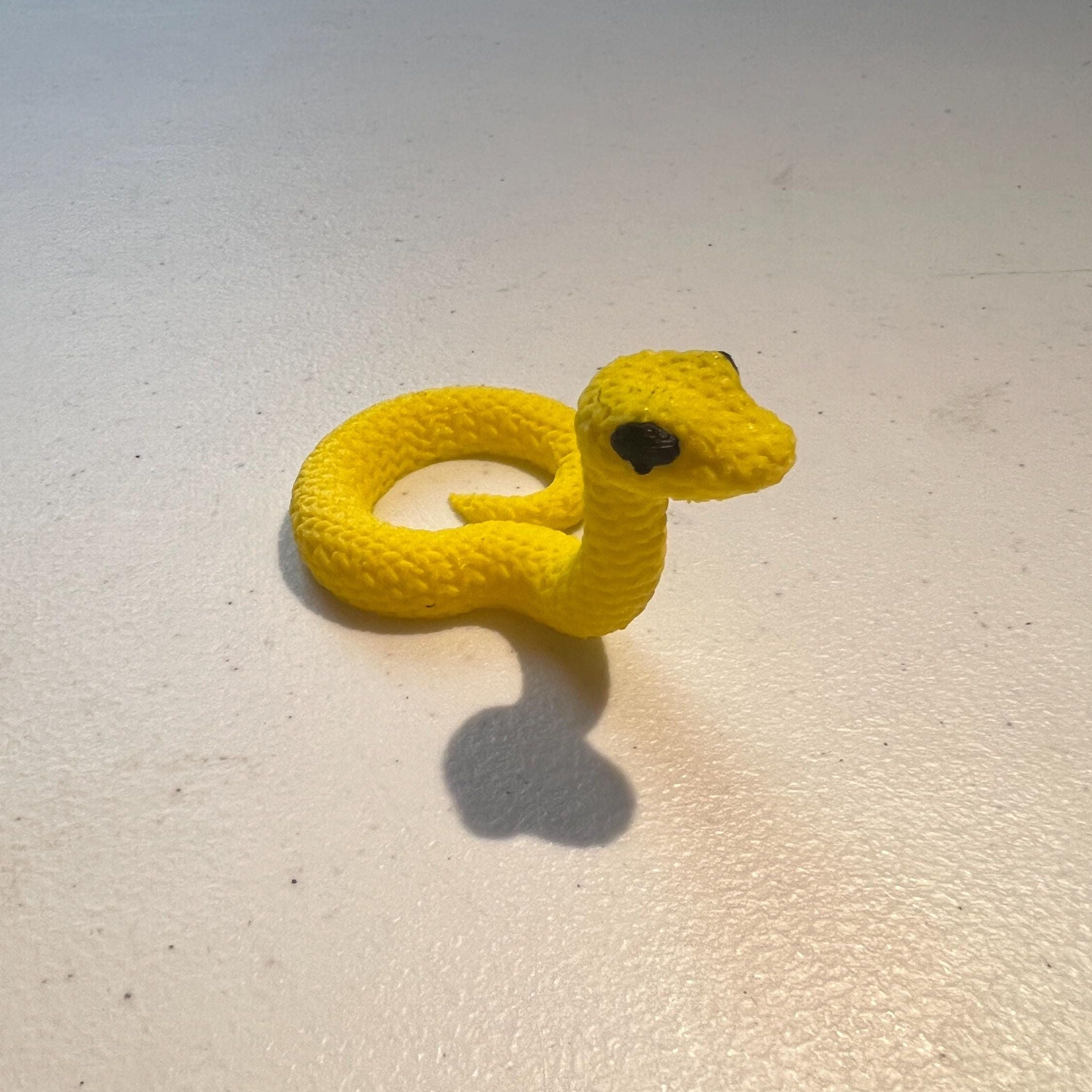 Cute Baby Snake Knitted Wool-Looking Plastic Snake Reptile