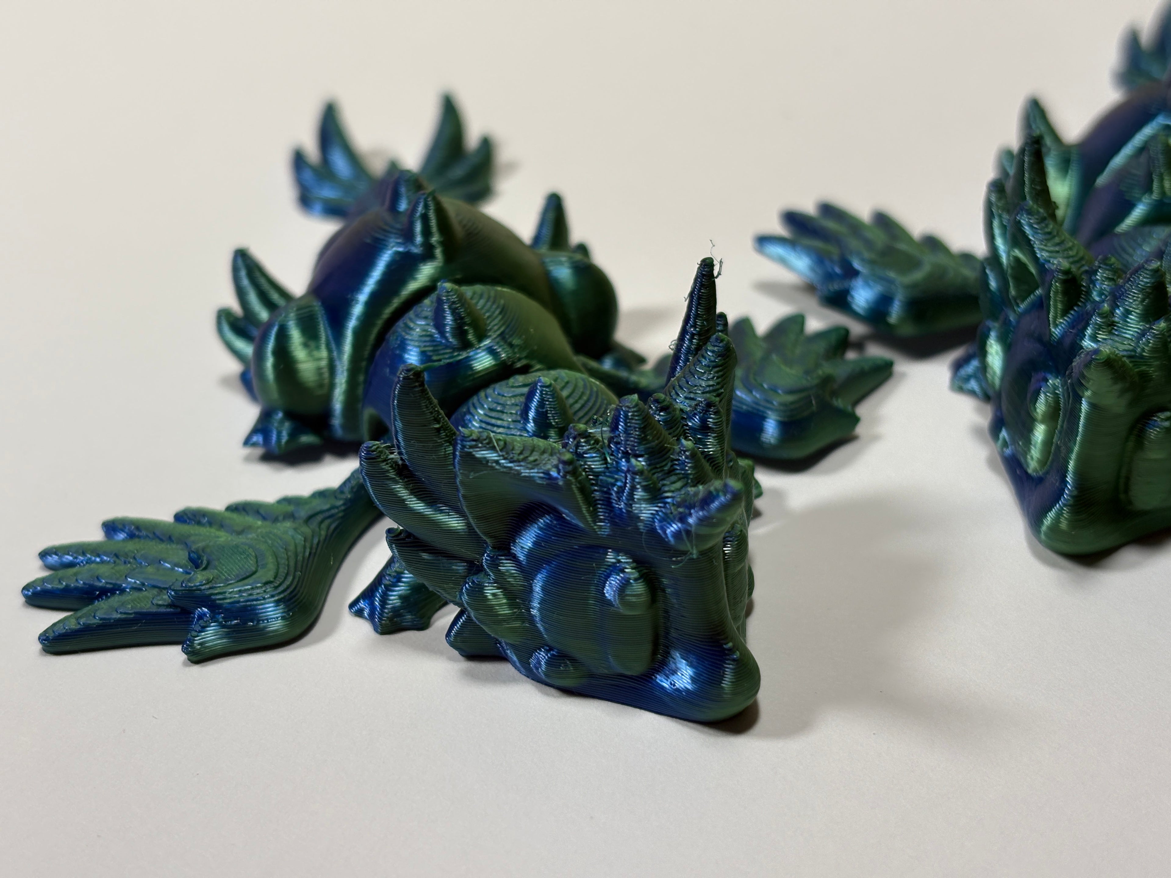 Articulated Baby Dragon Fidget Figure and Dragon Egg