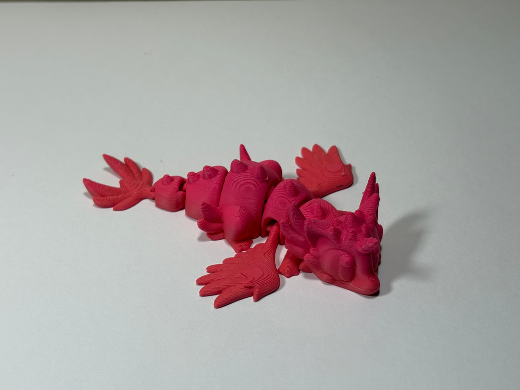 Articulated Baby Dragon Fidget Figure and Dragon Egg