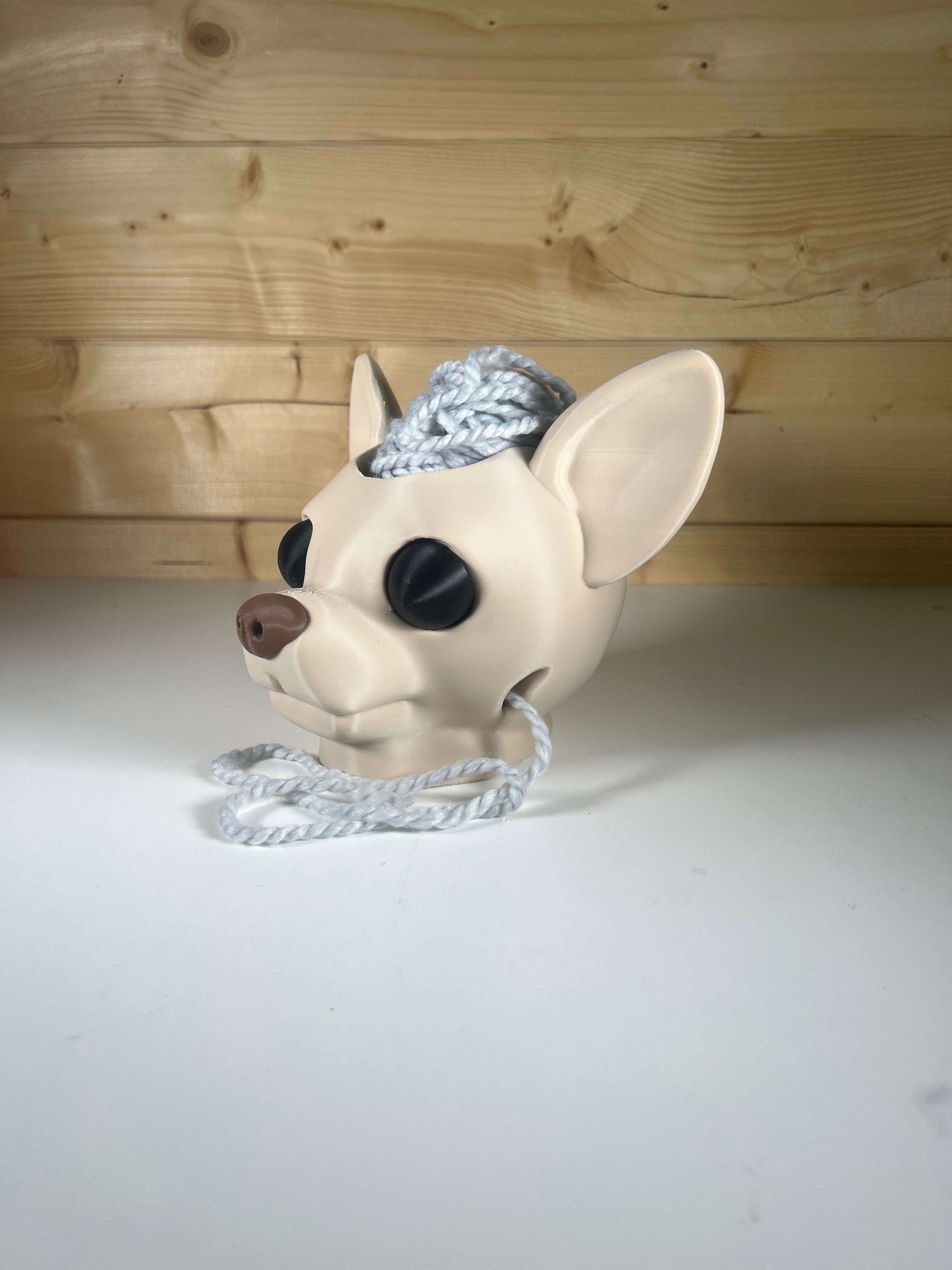 Chihuahua Desktop Yarn Bowl & Crochet Companion
