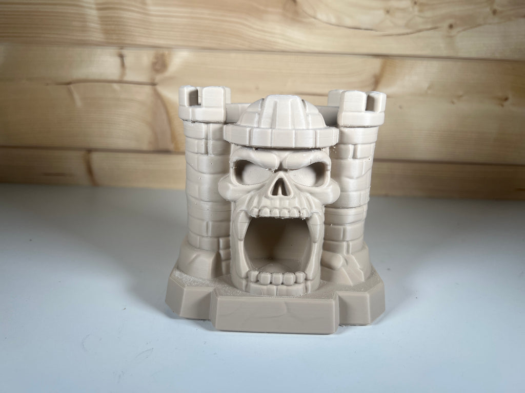 Skull Fortress Desktop Organizer – Gothic Castle Stationery & Pen Holder