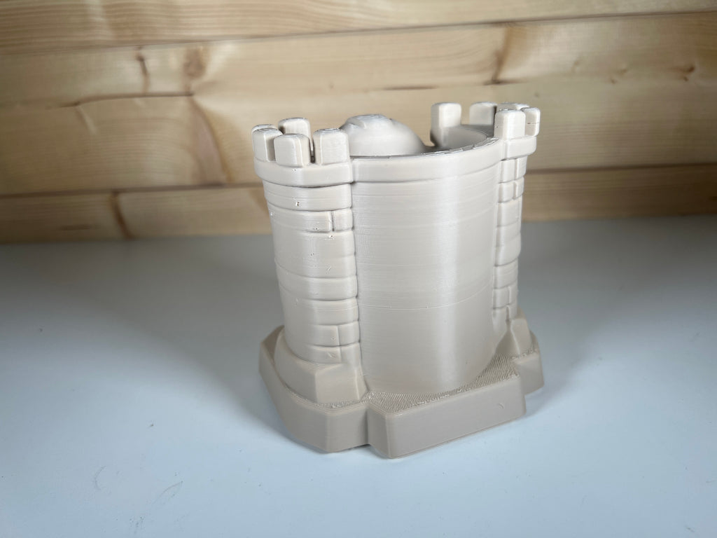 Skull Fortress Desktop Organizer – Gothic Castle Stationery & Pen Holder