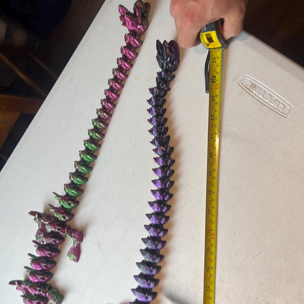 Huge Dragon Plastic Fidget Toy Articulated Over 25 INCHES!!