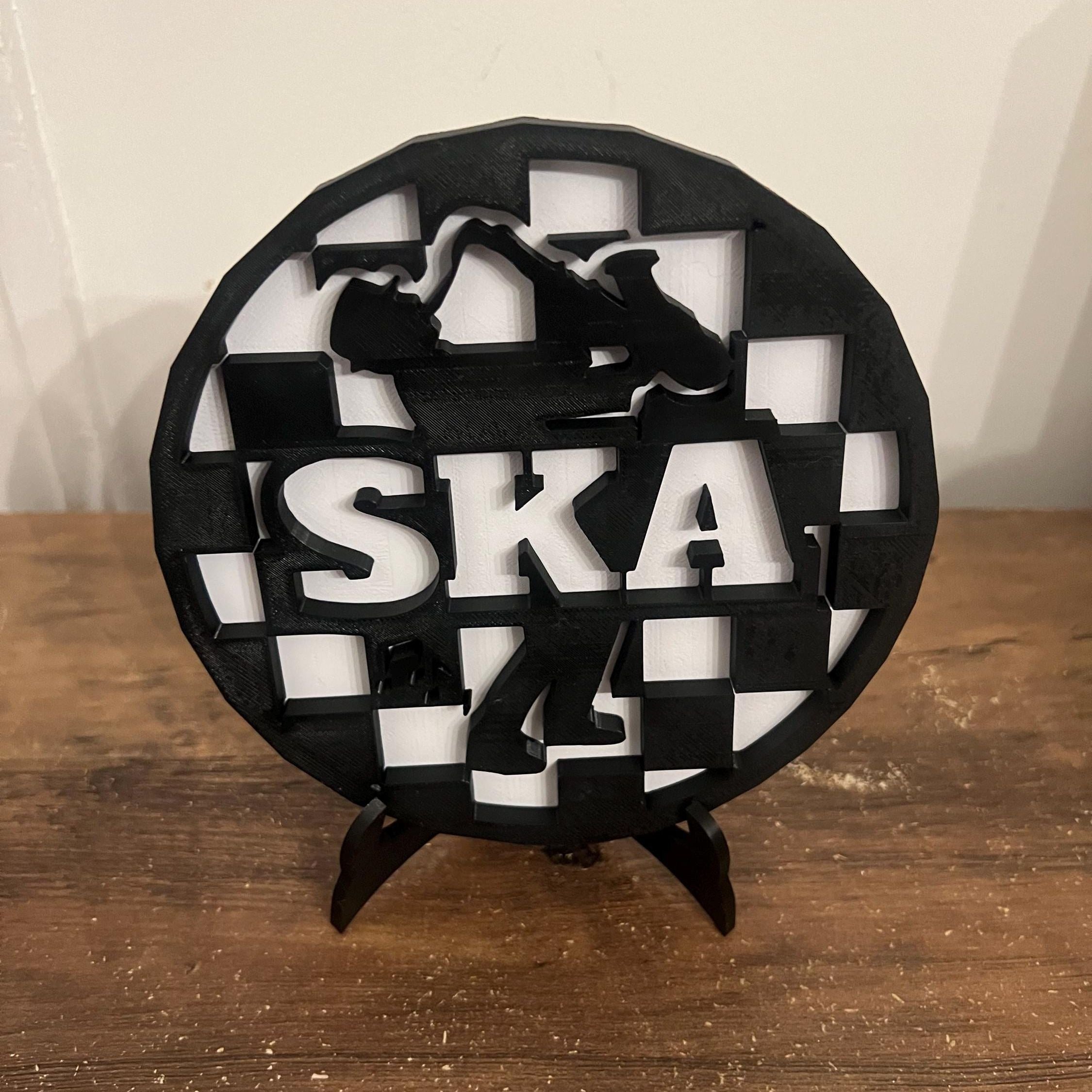 SKA SIGN Music Skanker Display Piece Picture Soul Dance 3D