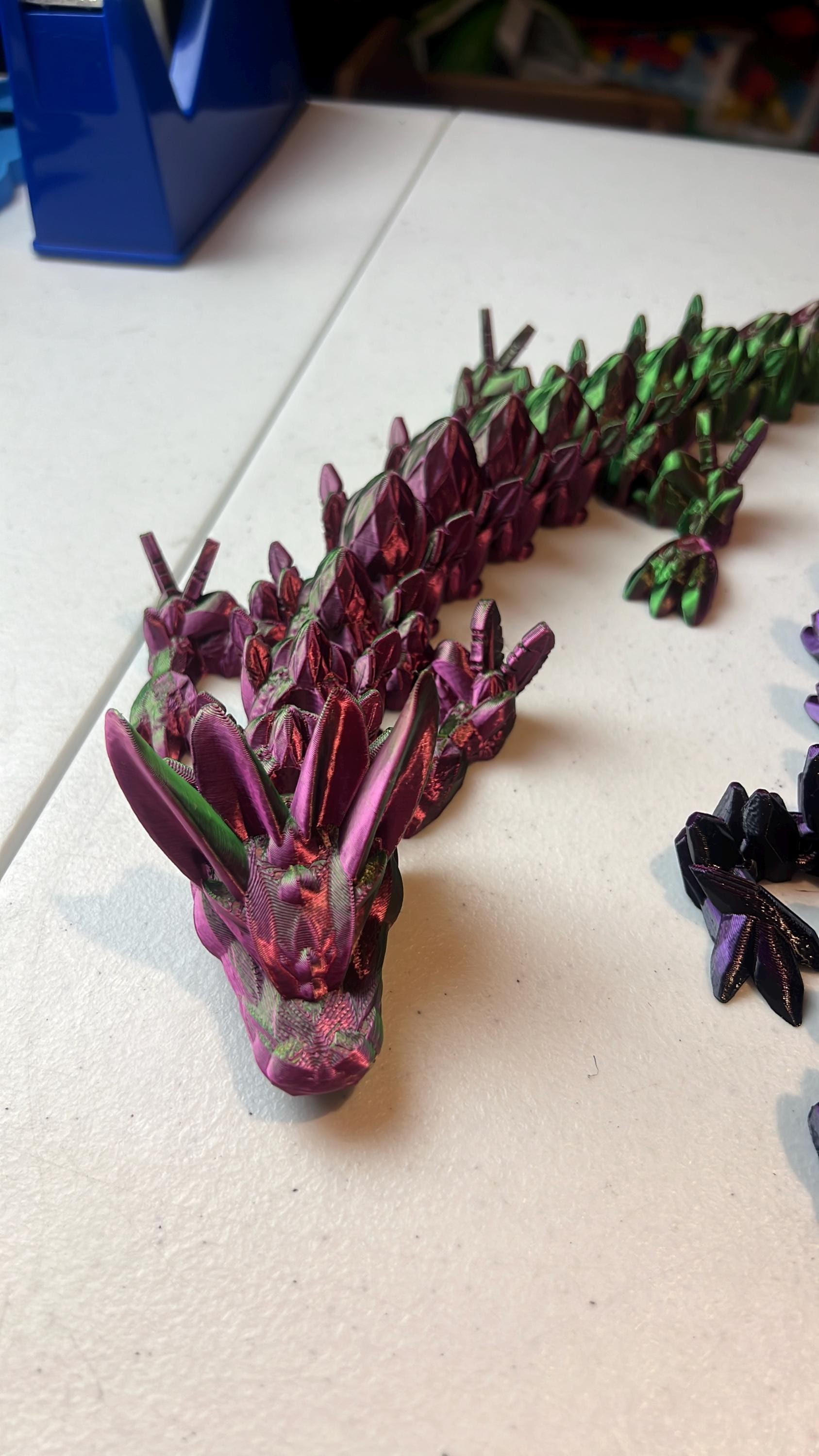 Huge Dragon Plastic Fidget Toy Articulated Over 25 INCHES!!