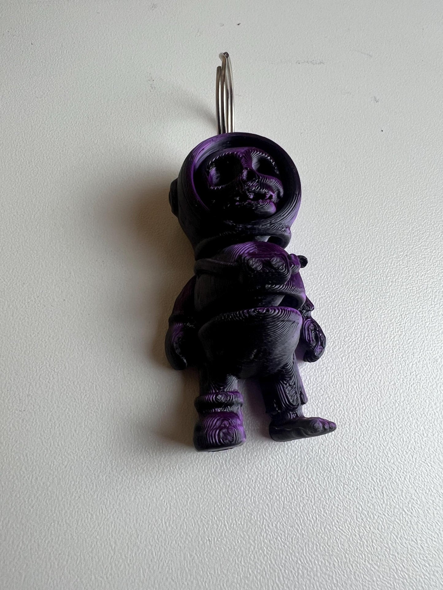 Fidget Toy Spaceman, Cute Articulated Moving Zombie, Plastic Light Space Keyring