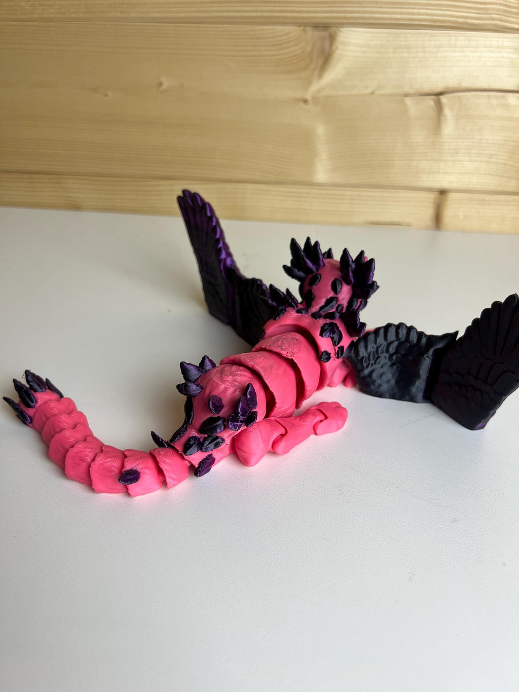 Winged Cat Toy, Fidget Gryphon, Large Feline Desk Gadget