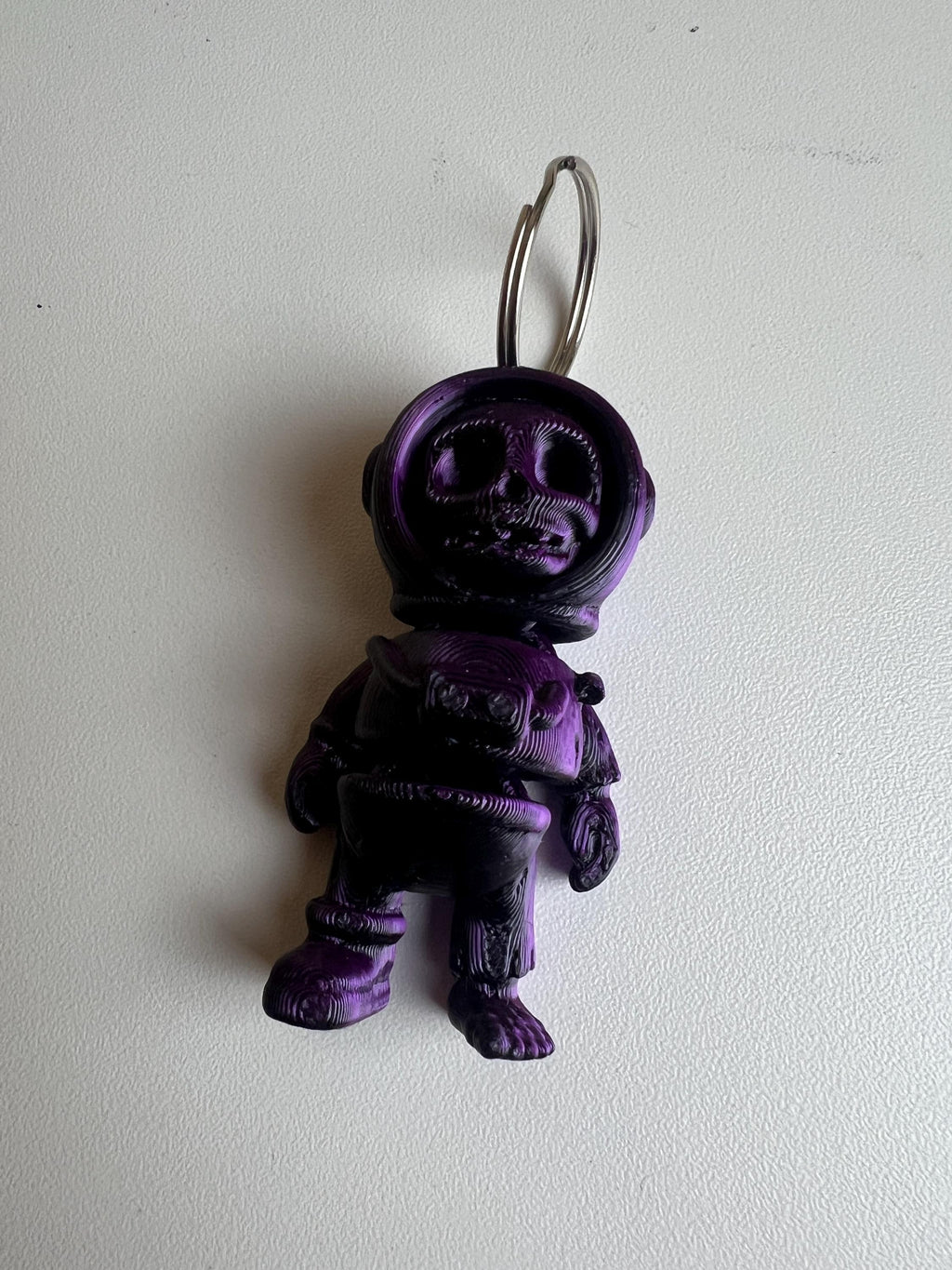 Fidget Toy Spaceman, Cute Articulated Moving Zombie, Plastic Light Space Keyring